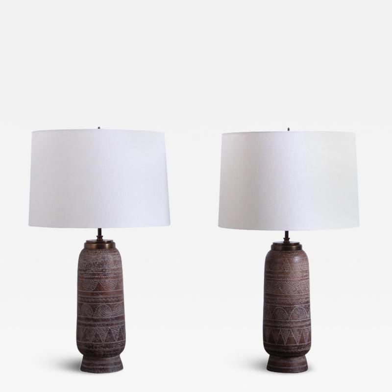 Ugo Zaccagnini A pair of table lamps designed by Ugo Zaccagnini 