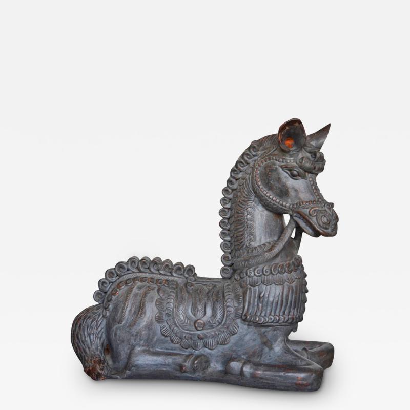 Ugo Zaccagnini Terracotta Horse Sculpture