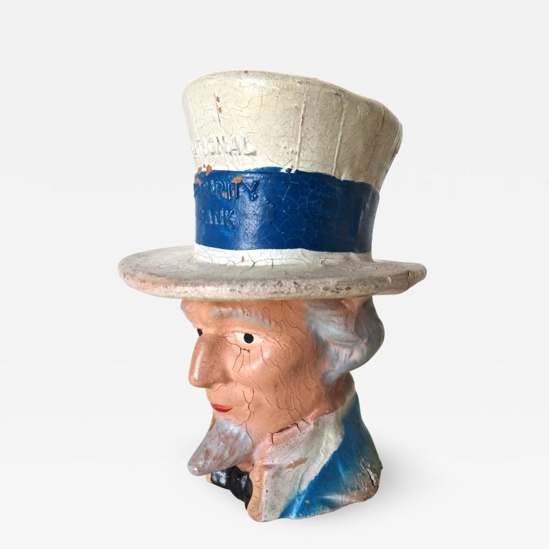 Uncle Sam Still Bank Composition circa 1940