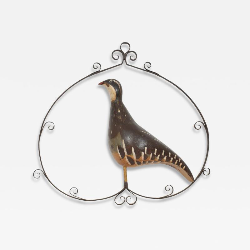 Unique 19th Century French Shop Sign with a Grouse