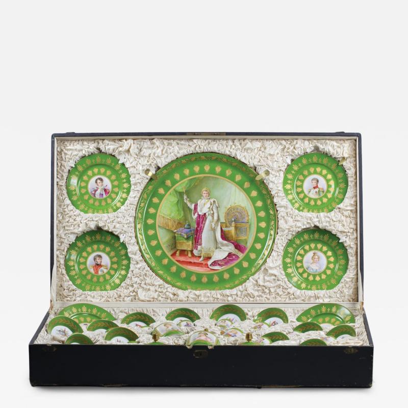 Unique Ceremonial Table Service With Portraits Of Emperor Napoleon I