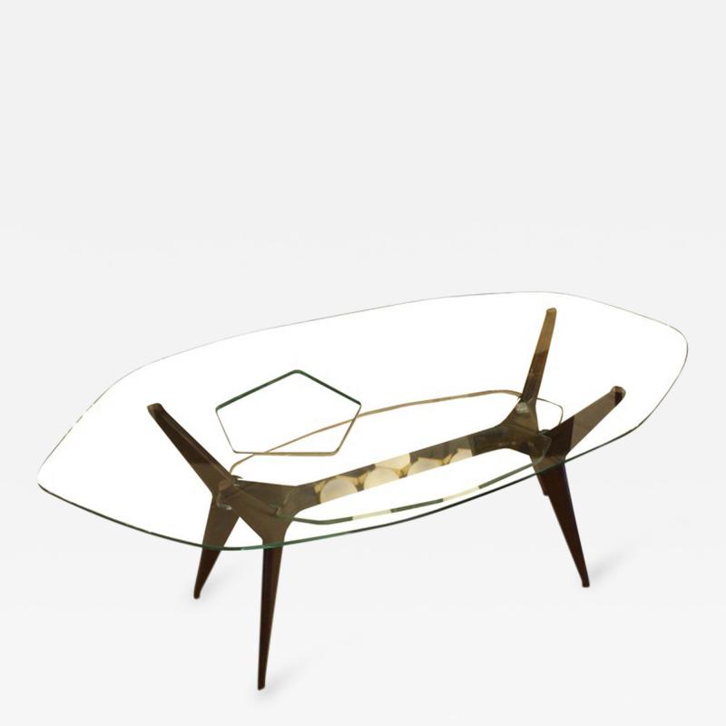 Unique Coffee Table in the Style of Ico Parisi Italy 1960s