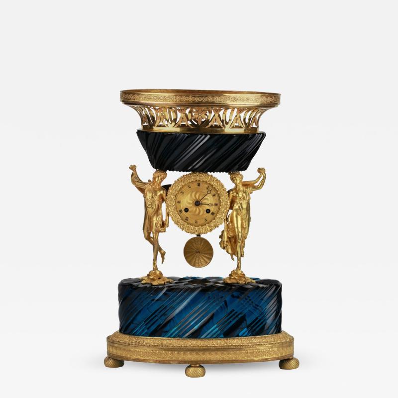 Unique Mantel Clock With Solar Allegory 