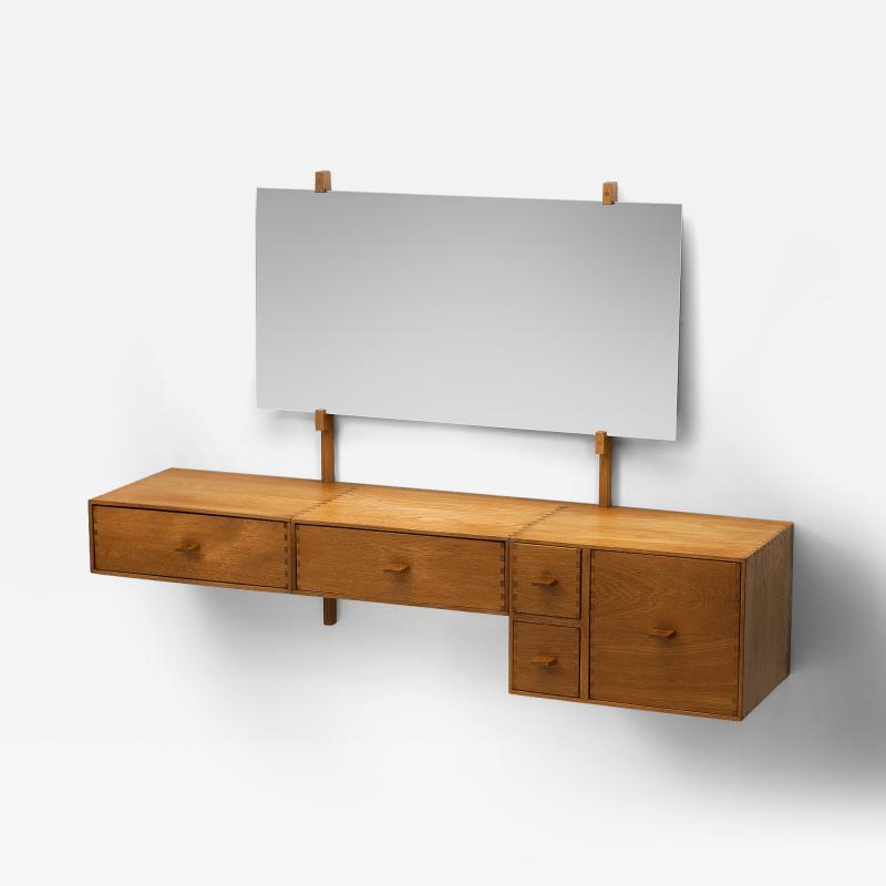 Uno Osten Kristiansson Wall Dressing Table by Uno and sten Kristiansson for Luxus Sweden 1960s