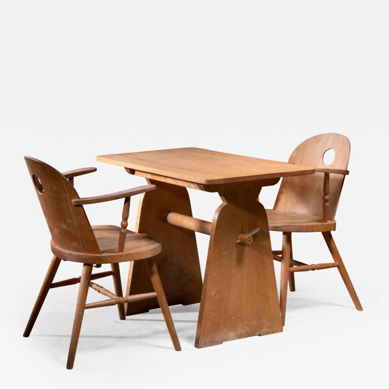 Uno hren Uno Ahren breakfast table and chairs for Gemla Sweden