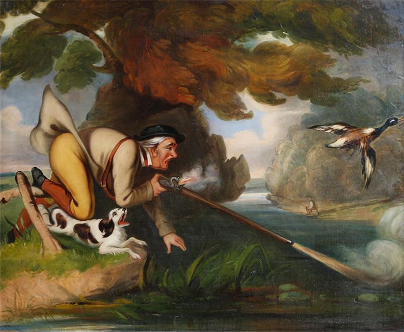 Untitled Duck Hunting Scene