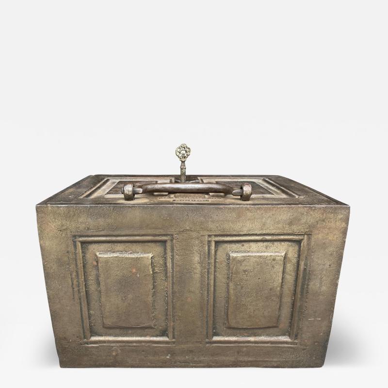 Unusual English Iron Strong Box by W Graham Son London