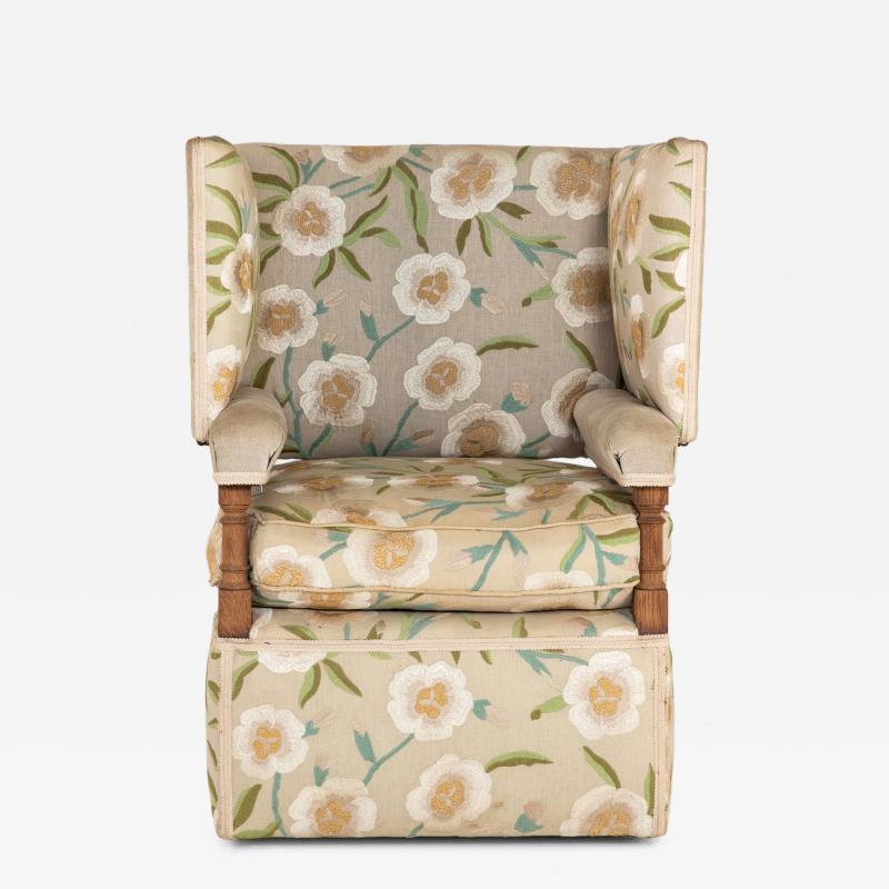 Upholstered Knowle Style Armchair England Early 20th C 