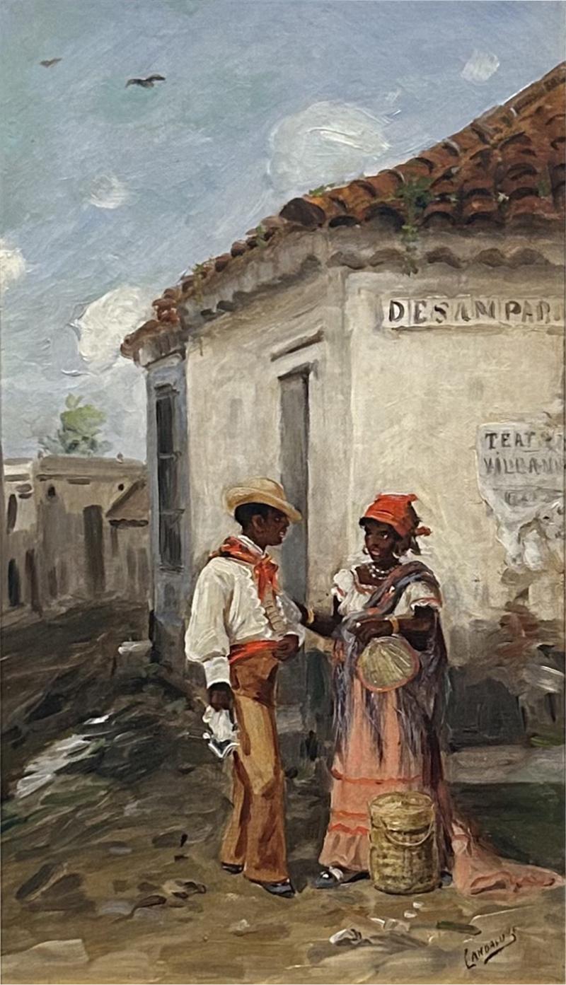 VICTOR PATRICIO LANDALUZE VICTOR PATRICIO LANDALUZE 1827 1889 EL encuentro 
