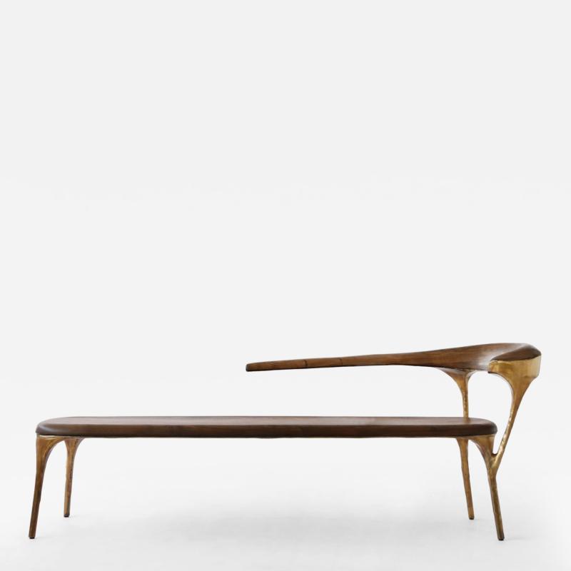 Valentin Loellmann Brass Bench by Valentin Loellmann