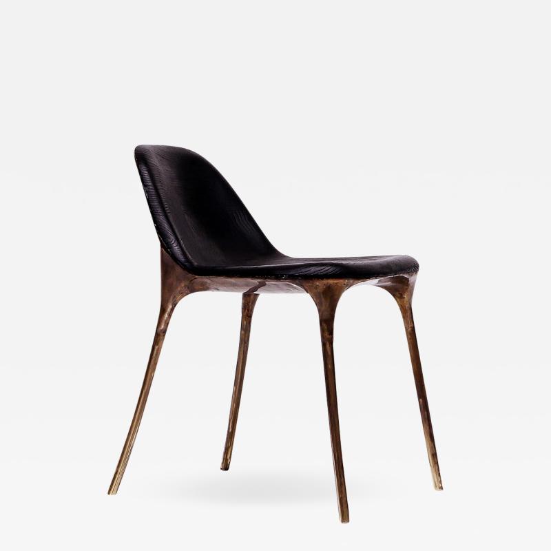 Valentin Loellmann Brass Black Chair