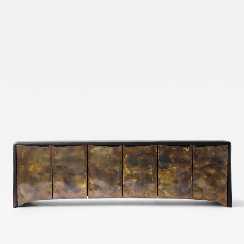 Valentin Loellmann Light Brass Credenza by Valentin Loellmann Unique Piece