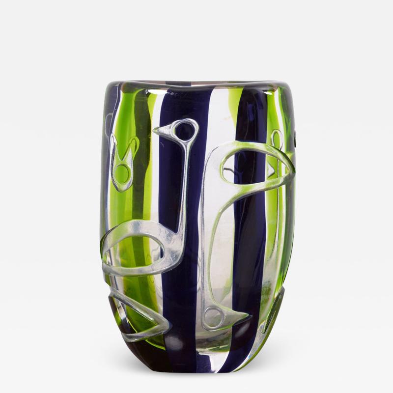 Vase by Vicke Lindstrand for Kosta Glasbruk 1960s Sweden