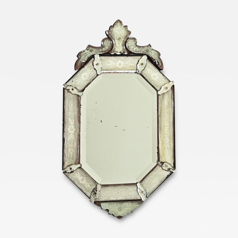 Venetian 19th Century Octagonal Mirror