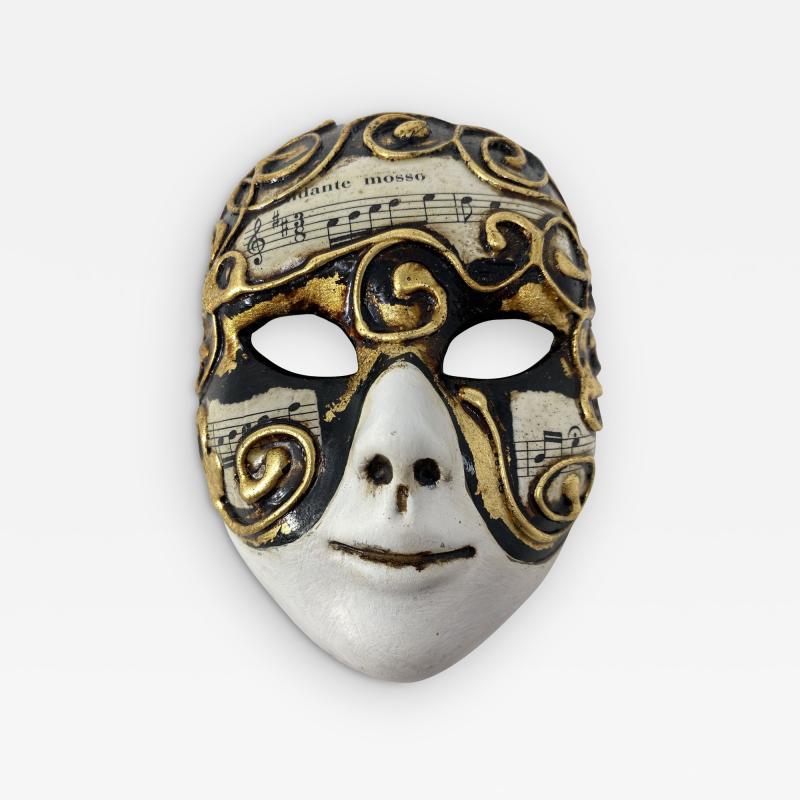 Venetian Laboratory Ceramic Decorative Music Mask Made in Venice