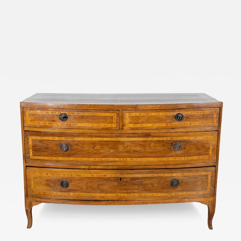 Venetian Louis XVI Chest of Drawers in Walnut 18th Century