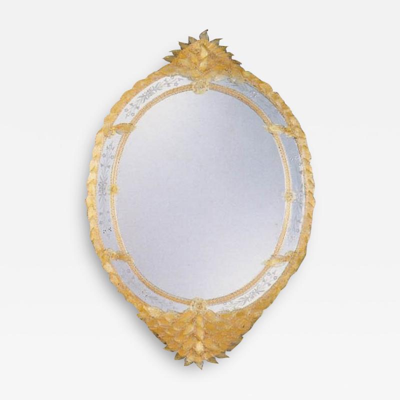 Venetian Mirror Handmade by Fratelli Barbini