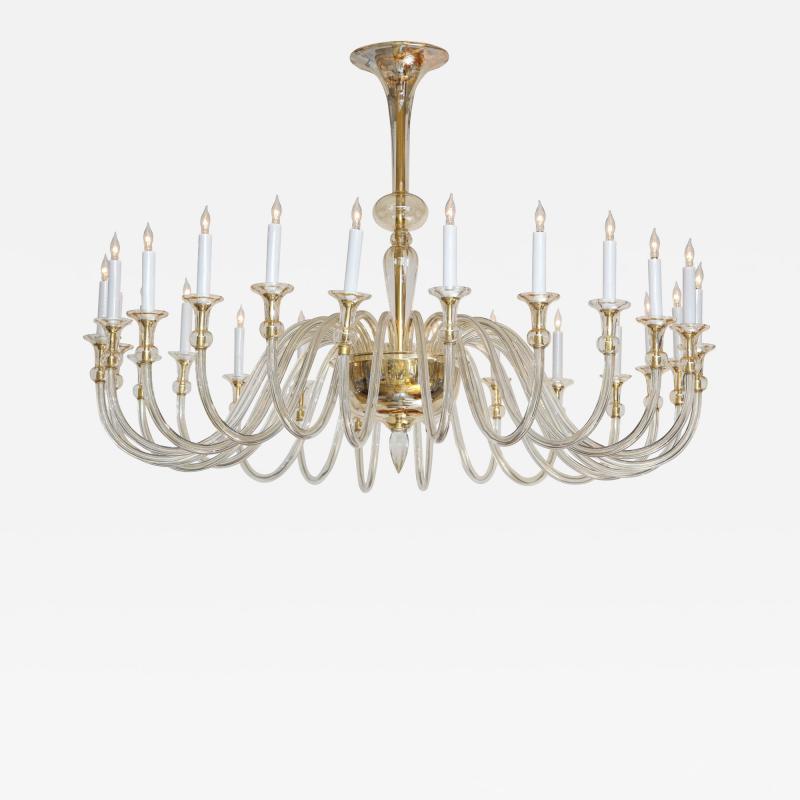 Venetian Murano Glass 24 Arm Chandelier