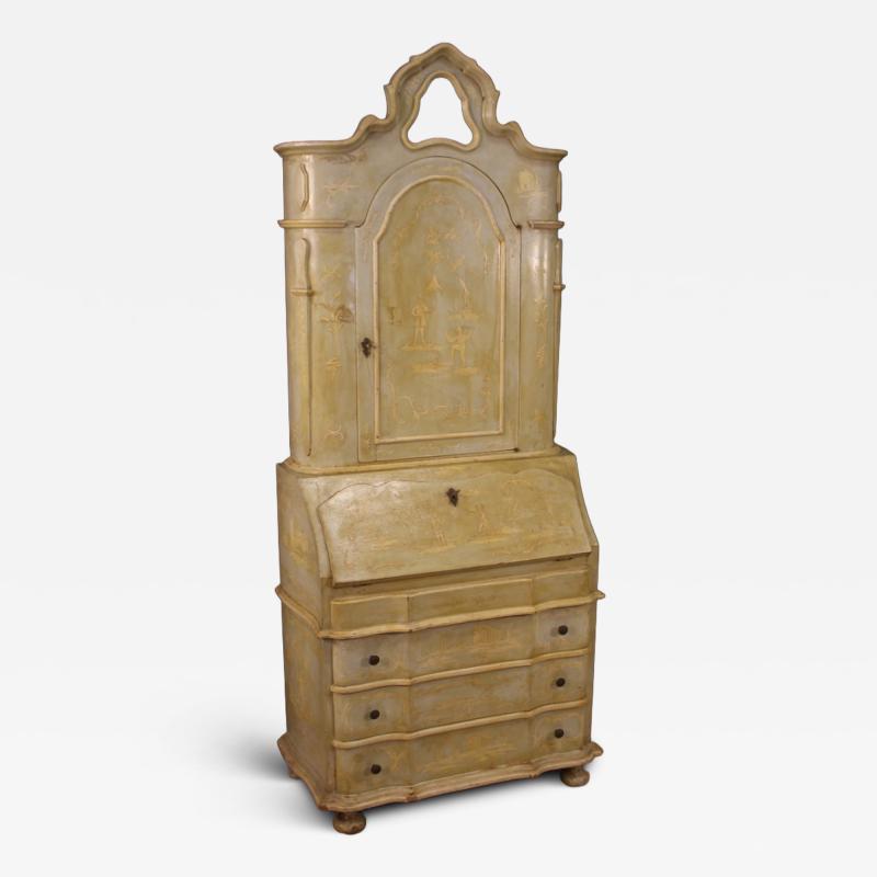 Venetian lacquered and painted trumeau