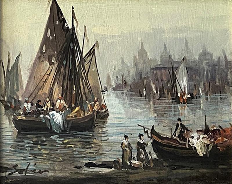 Venetians Painting by J R Stoler