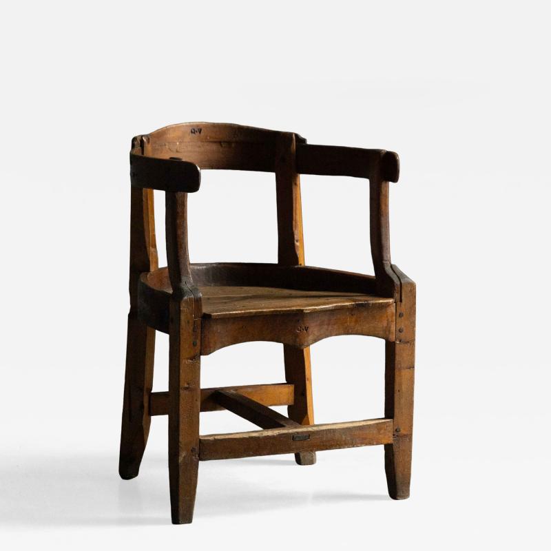 Vernacular Pine Armchair France 19th Century