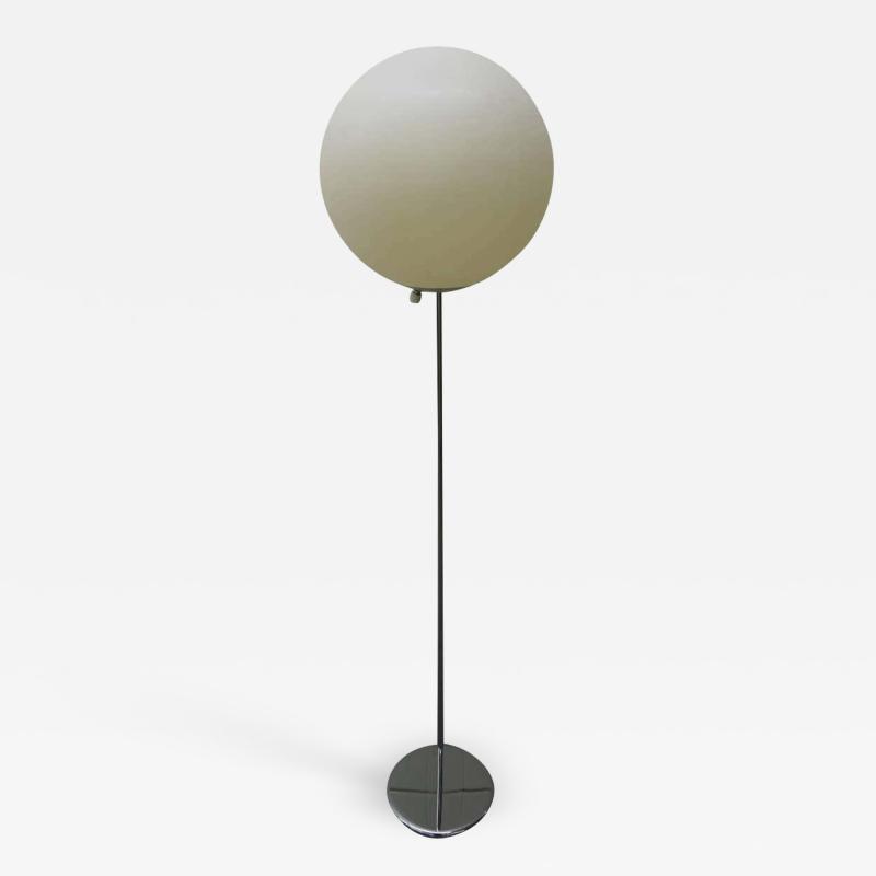 Verner Panton Fun Large Panton Style Ball Globe Floor Lamp with Chrome Base