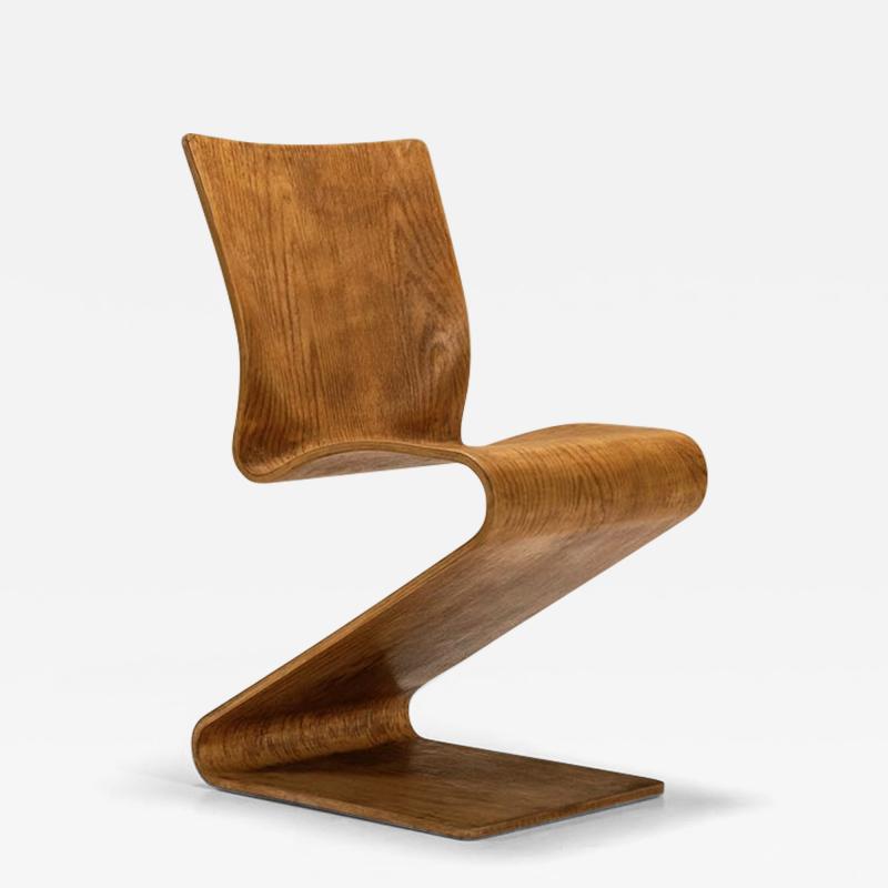 Verner Panton Non Serial Model 275 S Chair by Verner Panton in Bent Veneer Denmark 1956