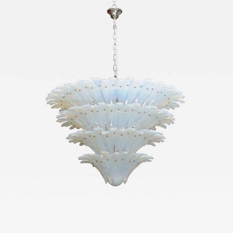 Very Fine and Monumental Sabino Opalescent Glass Chandelier