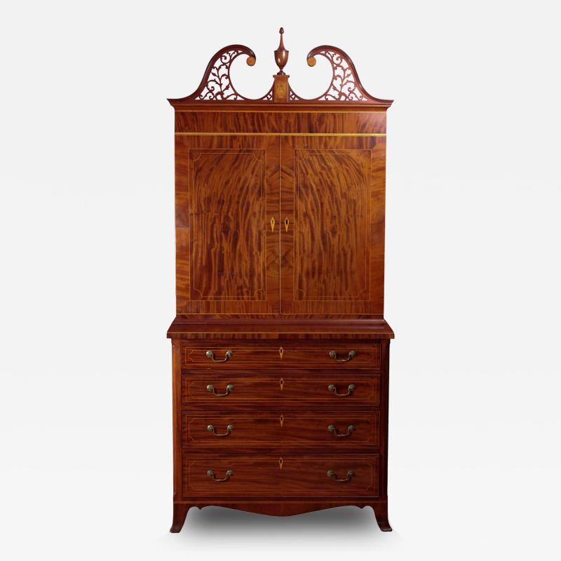Very Rare Mahogany Hepplewhite Cabinet