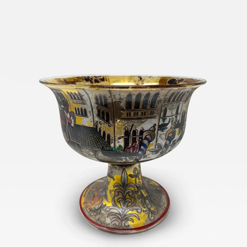 Very Rare Wedding Bowl by Venetian Artist Bruber