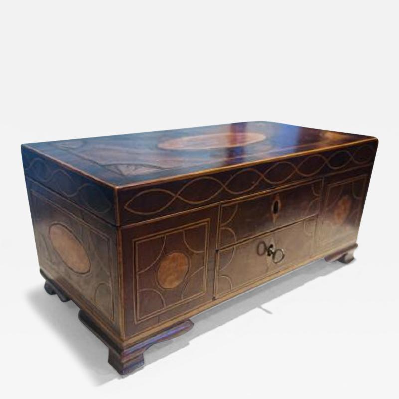 Very fine inlaid tea caddy