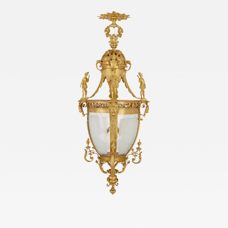 Very large Louis XV style gilt bronze lantern