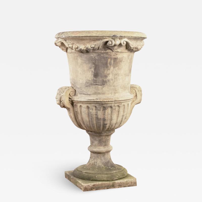Very large Medici garden vase in reconstitued stone France circa 1950