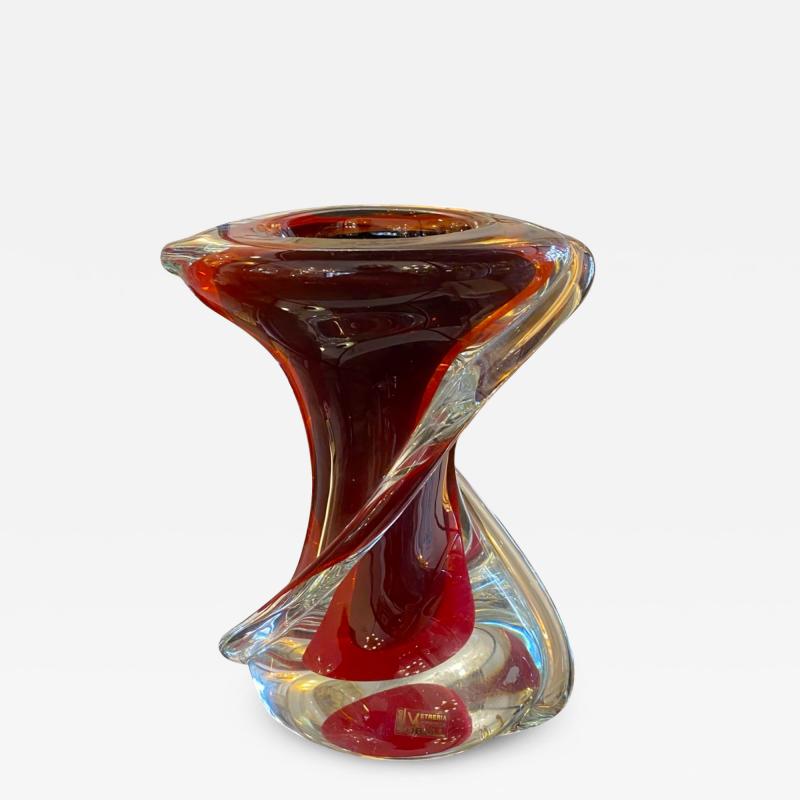 Vetreria Artistica Oball Large Red Murano OBALL Vase