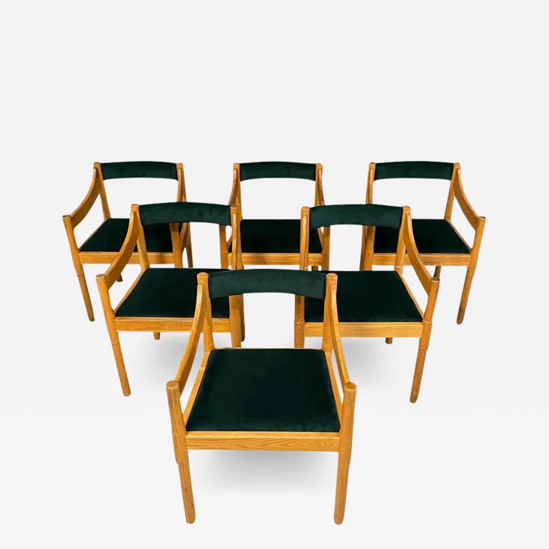 Vico Magistretti Vico Magistretti Carimate Dining Chairs for Cassina 1960 Set of 6