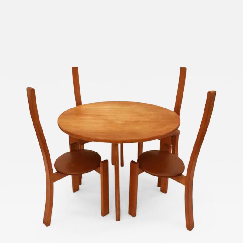 Vico Magistretti Vico Magistretti Modernist Table and Chair Set model Golem Italy 1970s