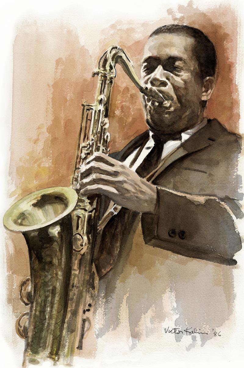 Victor Kalin John Coltrane Portrait