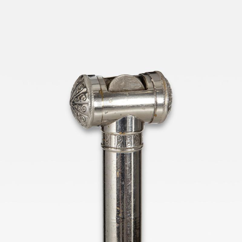 Victorian Antique Smoker s Cane Walking Stick with Money Matches Box