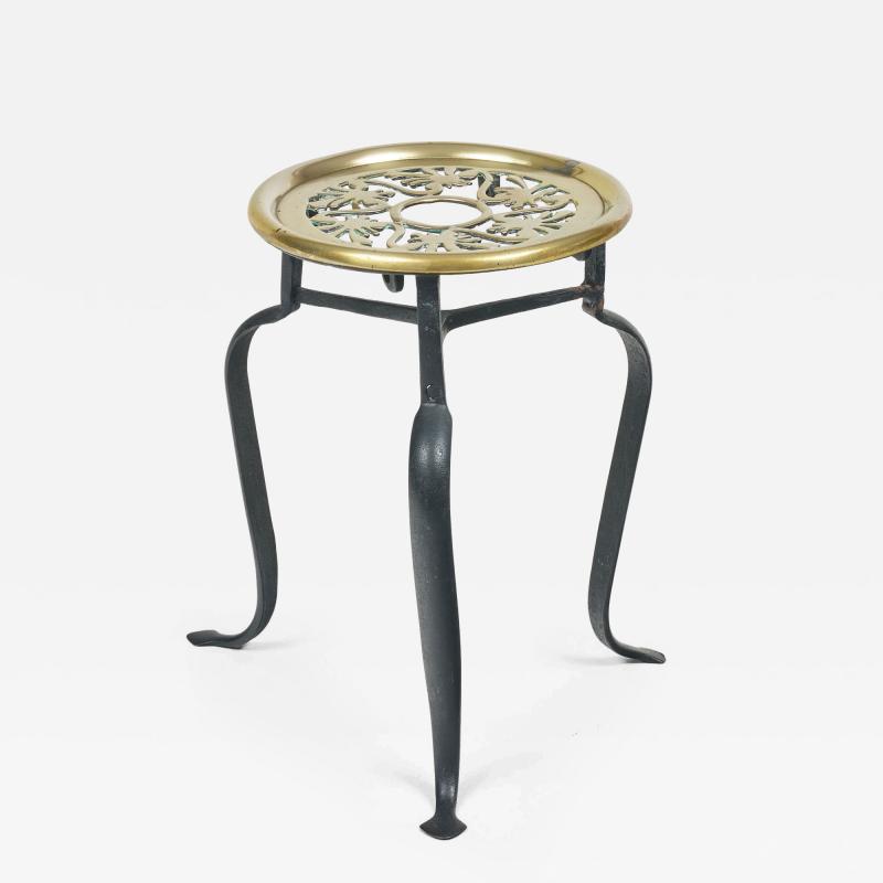 Victorian Brass Round Trivet