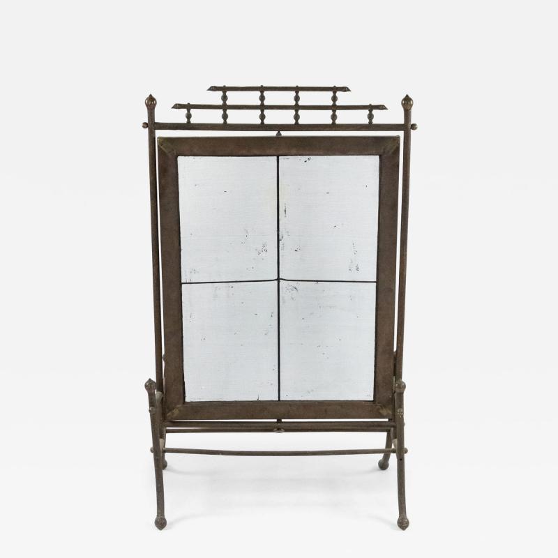 Victorian Bronze Faux Bamboo Fire Screen
