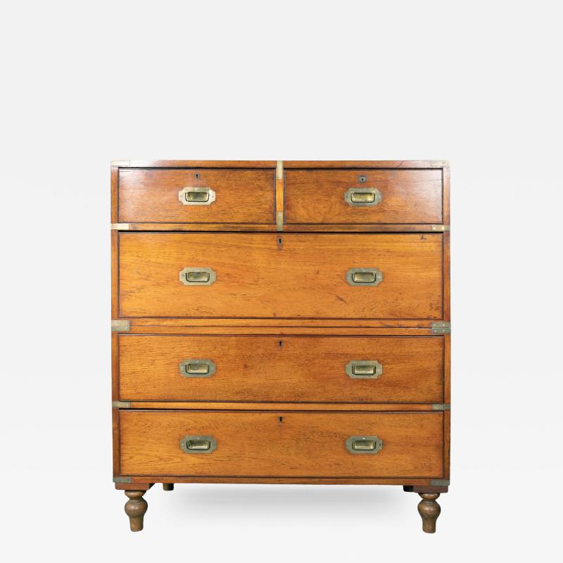 Victorian Mahogany Campaign Chest