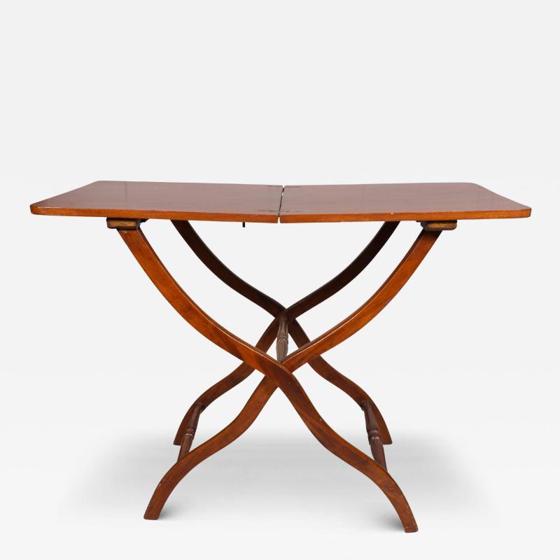 Victorian Mahogany Campaign Map Table