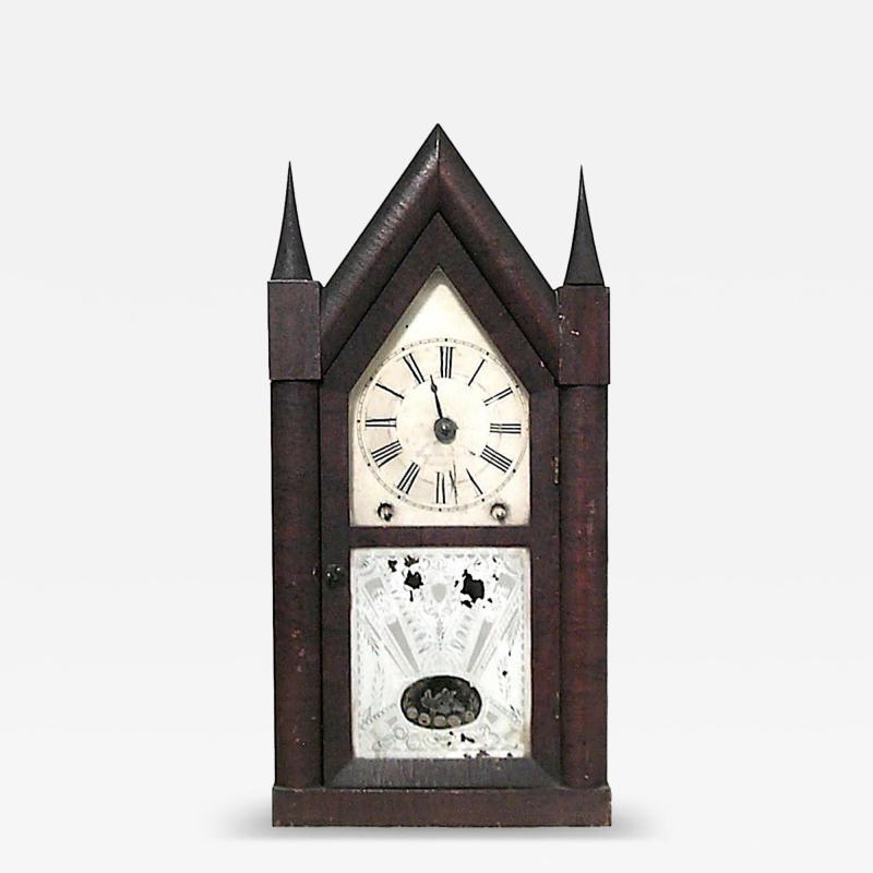 Victorian Mahogany Mantel Clock