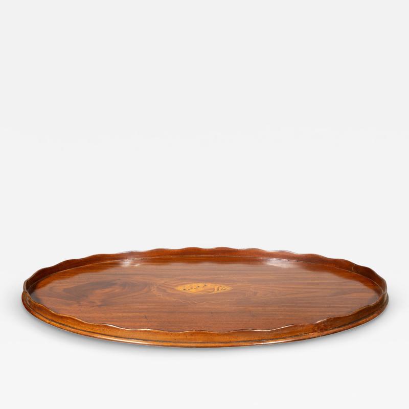Victorian Mahogany Oval Tray