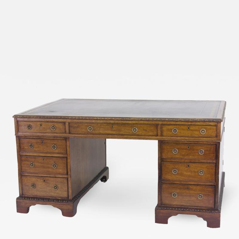 Victorian Mahogany Partners Desk c 1840 60