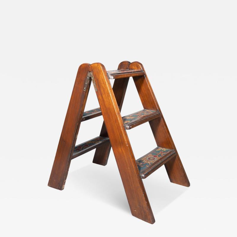 Victorian Mahogany Step Ladder