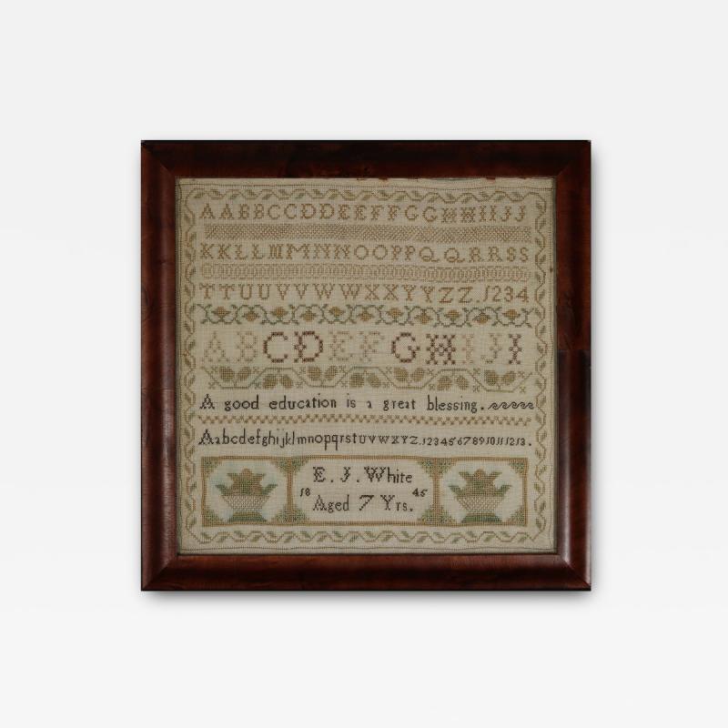 Victorian Norfolk Sampler 1845 by EJ White