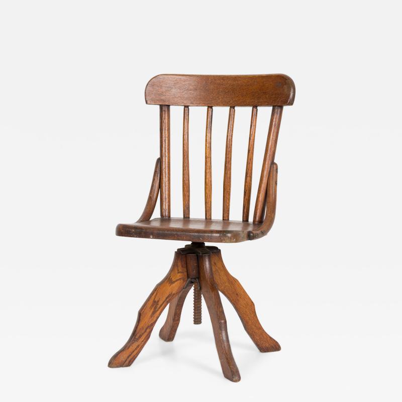 Victorian Oak Child Desk Chair
