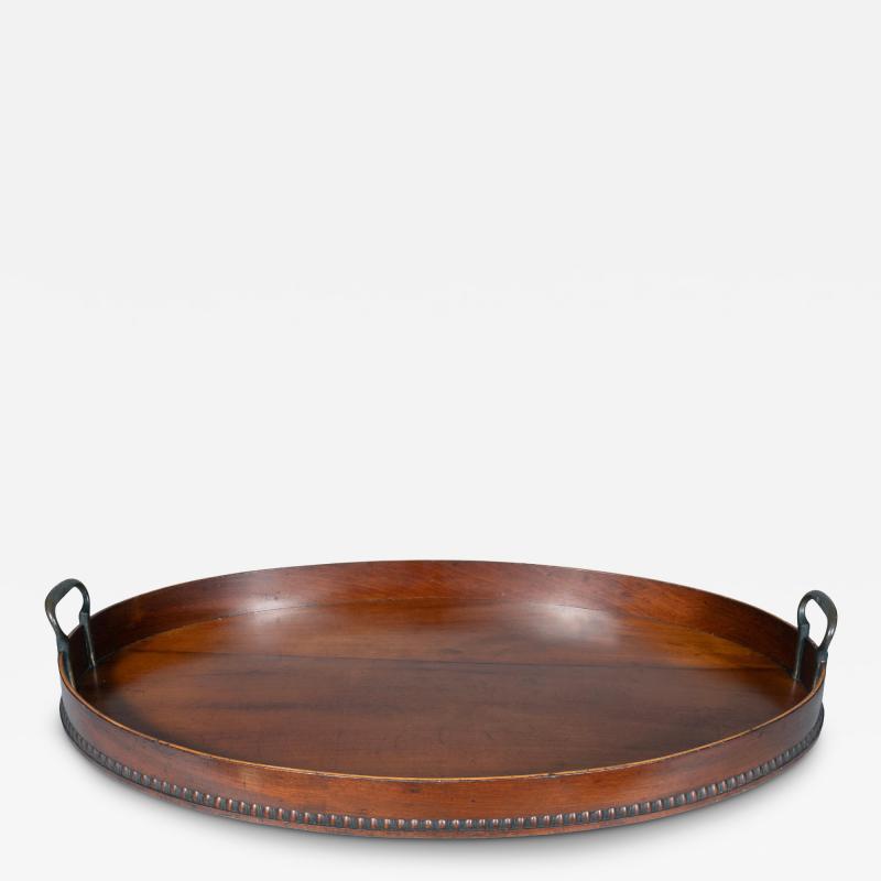 Victorian Oval Mahogany Tray