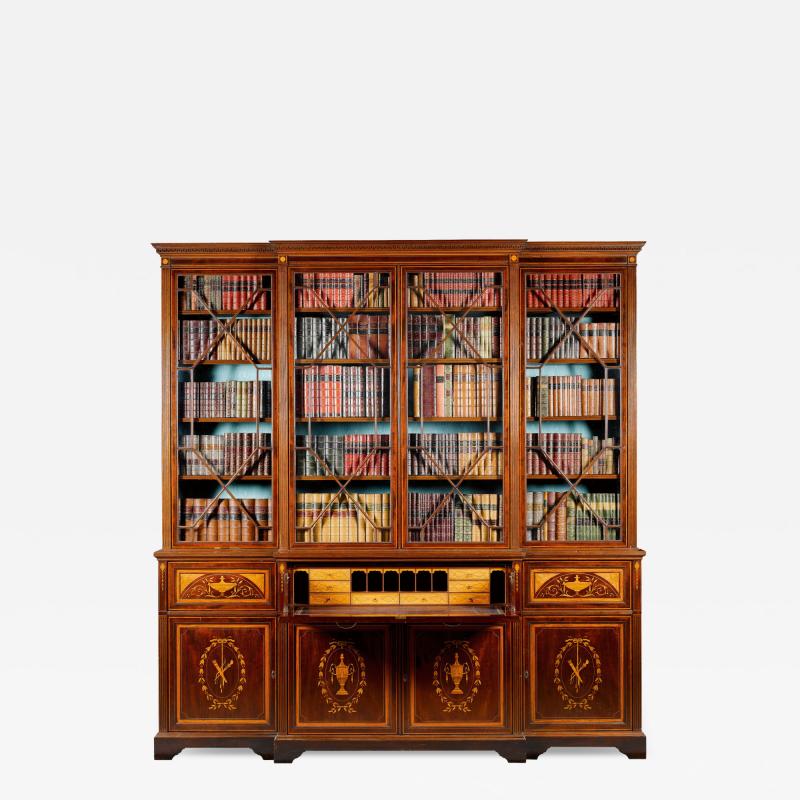 Victorian mahogany Sheraton Revival bookcase